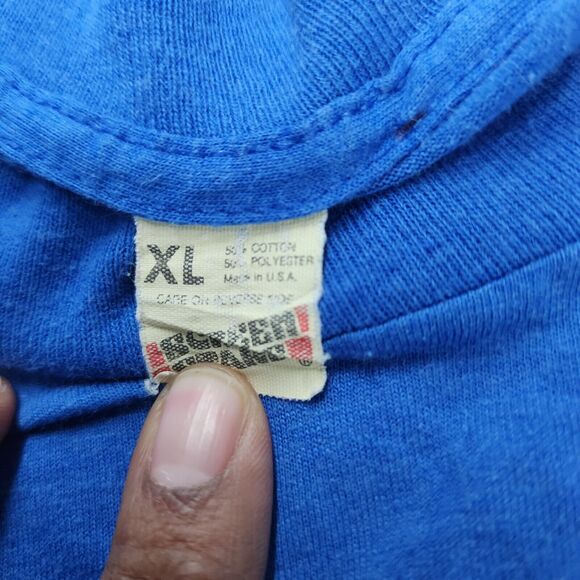 Vtg Grainger Men's Blue T-Shirt XL "Profit From safety" - Picture 9 of 14